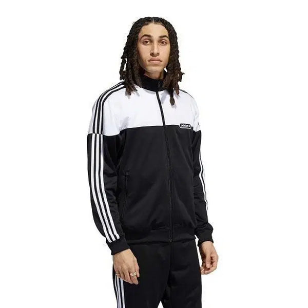 [BUNJANG] Adidas Split Firebird Track Top Jersey Jacket / L 아디다스 흰검 스플릿 파이어버드 트랙탑 져지 자켓