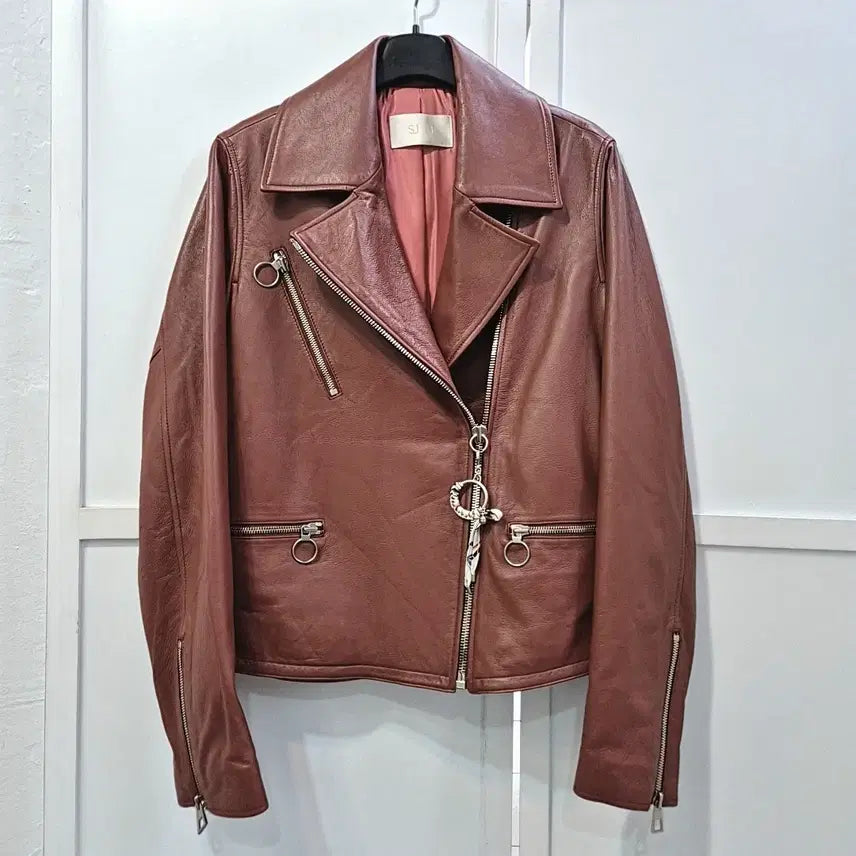 [BUNJANG] SJSJ Genuine Leather Rider Jacket / SJSJ 양가죽 라이더 자켓 55