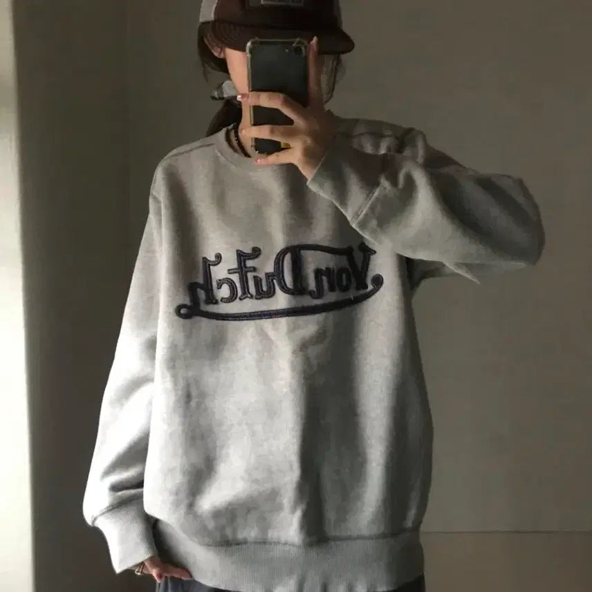 [BUNJANG] Bonderche 00s Denim Logo Sweatshirt / (유일매물) 본더치 00s 데님로고 맨투맨
