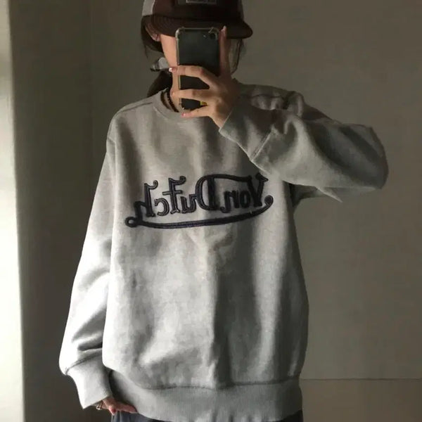 [BUNJANG] Bonderche 00s Denim Logo Sweatshirt / (유일매물) 본더치 00s 데님로고 맨투맨