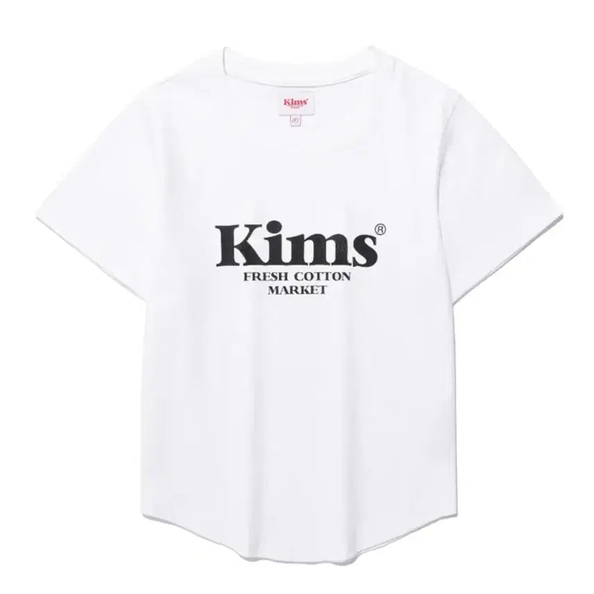 [BUNJANG] Kims Fresh Cotton Market Bam Logo T-Shirt Short Sleeve / 킴스 프레시 코튼 마켓 밤 로고 티셔츠 반팔