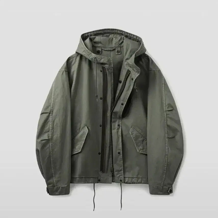 [BUNJANG] Union Blue M51 Military Short Parka Khaki M / [새상품, M] 유니온블루 / M51 밀리터리 숏 파카 / 카키