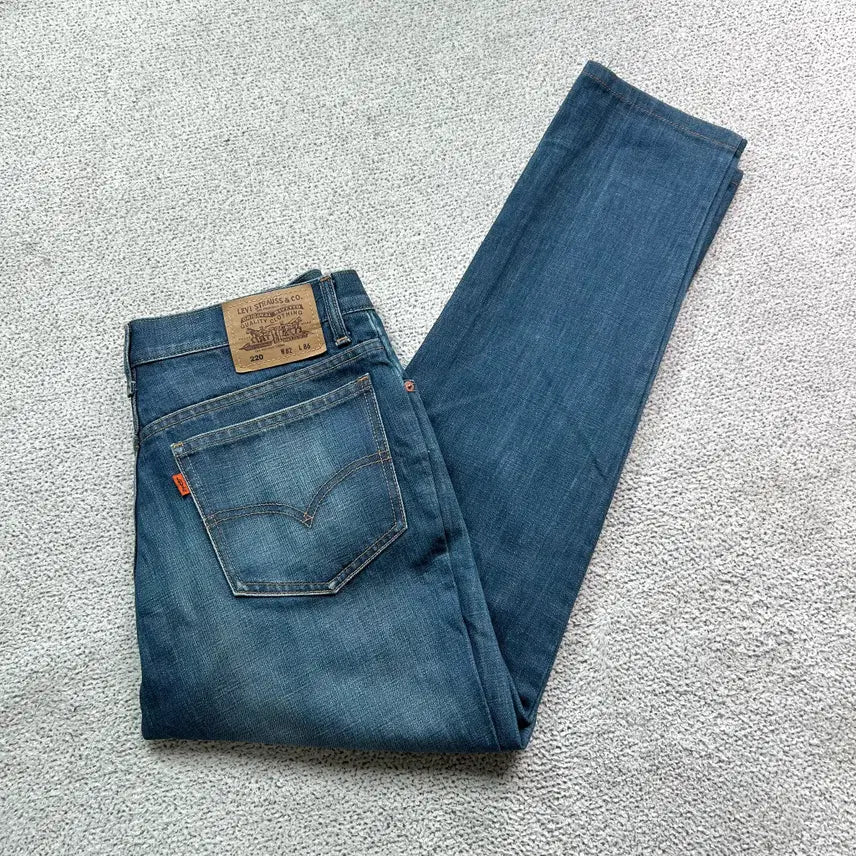 [BUNJANG] Levi's 220 Orange Tab Denim Pants Dark Wash / 리바이스 220 오랜지탭 데님 팬츠 진청데님 리바이스진