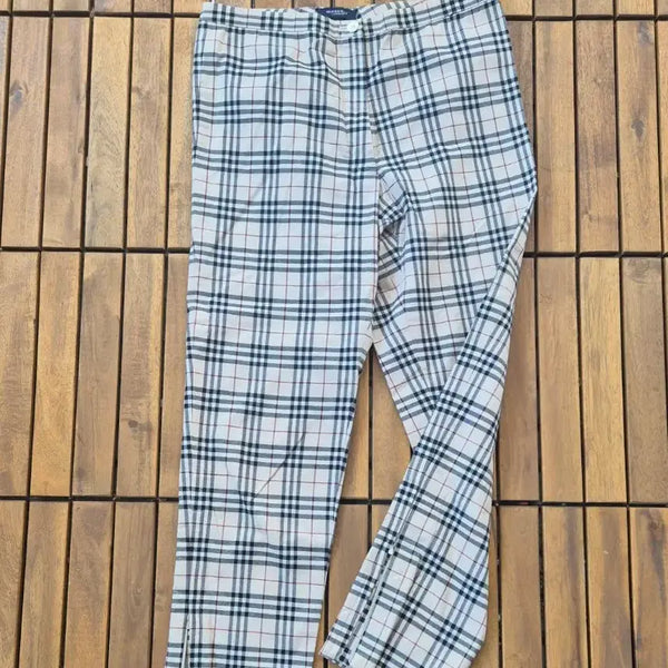 [BUNJANG] Burberry Check Pattern Women's Trousers / 정품 버버리 체크 패턴 여성 바지10