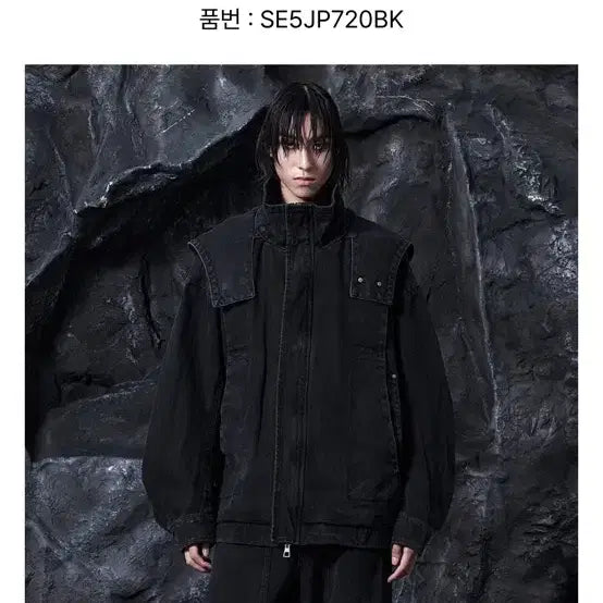 [BUNJANG] Songzio Homme Denim Hooded Trucker Jacket / 송지오옴므 데님 후드 트러커 50