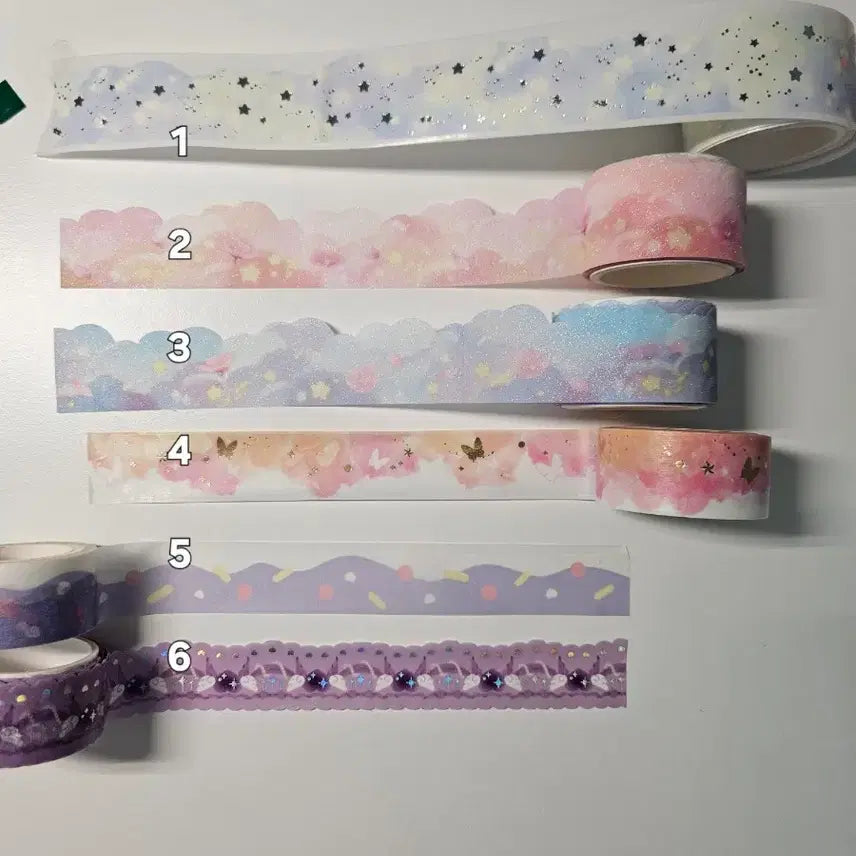 [BUNJANG] Washi Tape Set (54 Designs, 50cm per 400 KRW) / 마테띵 54종 50cm당 400원(일부제외.상품설명참조)