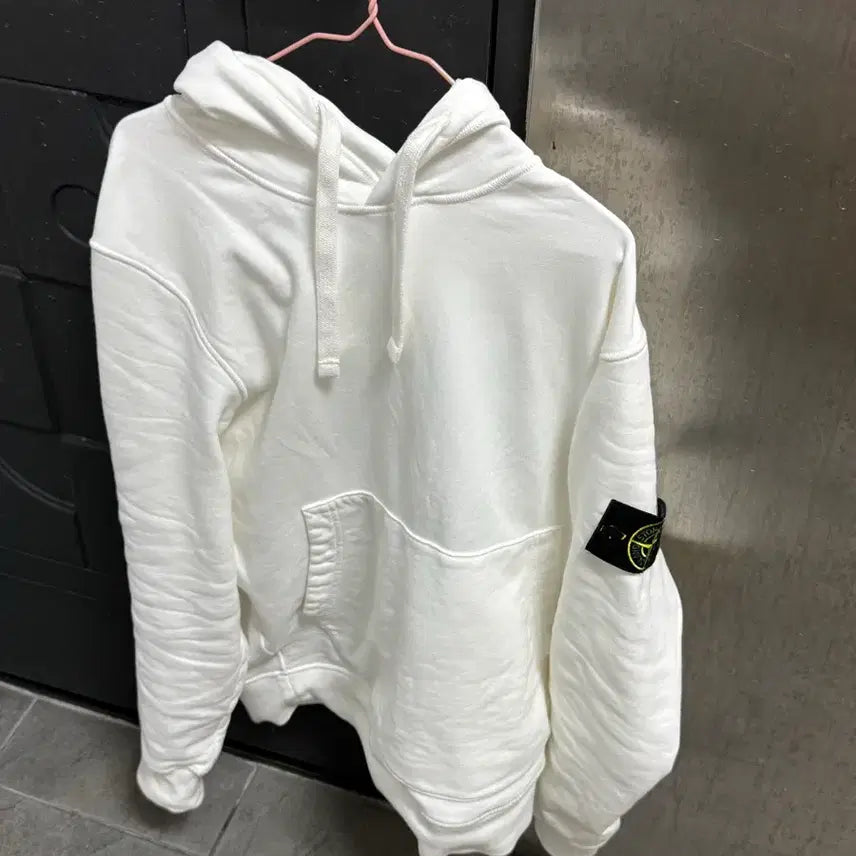 [BUNJANG] Stone Island White Hoodie / 스톤아일랜드 후드티