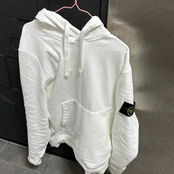 [BUNJANG] Stone Island White Hoodie / 스톤아일랜드 후드티