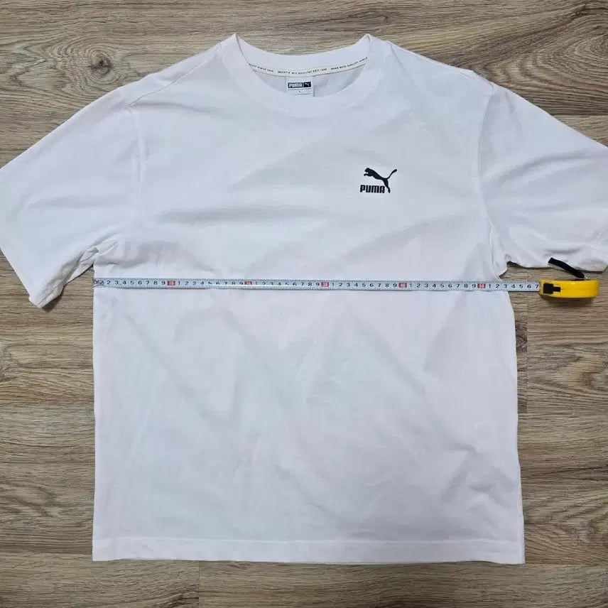 [BUNJANG] Puma White Short Sleeve T-Shirt / 푸마 화이트 반팔 티셔츠