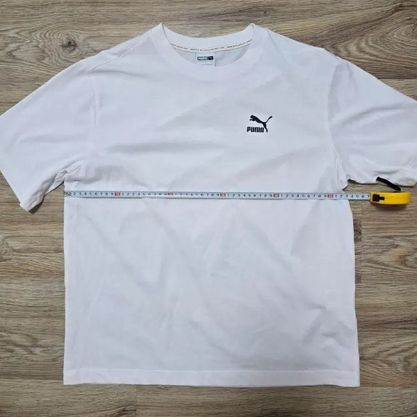 [BUNJANG] Puma White Short Sleeve T-Shirt / 푸마 화이트 반팔 티셔츠