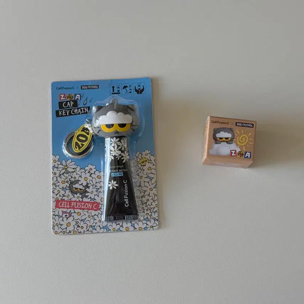[BUNJANG] Cell Fusion C Joah Friends Sunscreen Clip Keychain / 셀퓨전씨 조앤프렌즈 캡키체인, 선크림 클립