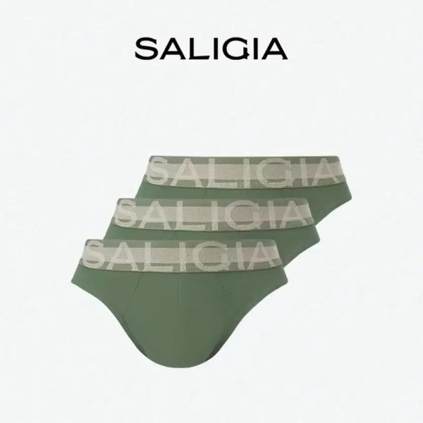 [BUNJANG] Saligia Men's Triangle Briefs Khaki M / SALIGIA 남성 삼각 카키 M. 개당