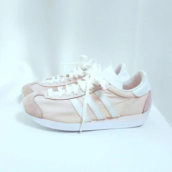 [BUNJANG] Adidas Authentic Summer Sneakers White/Light Pink / 아디다스 정품 여름스니커즈 운동화 새상품 연핑크/화이트