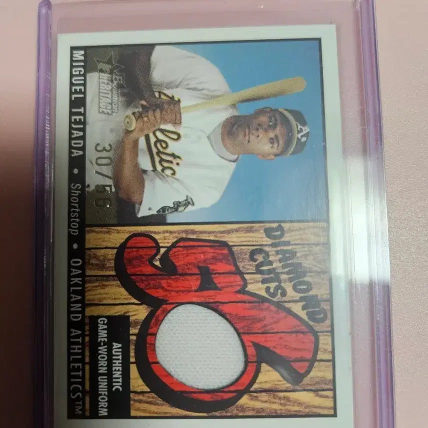 [BUNJANG] Oakland Miguel Tejada 50-Limited Topps Jersey Card / 오클랜드)미구엘 테하다 50장 한정 Topps 저지 카드