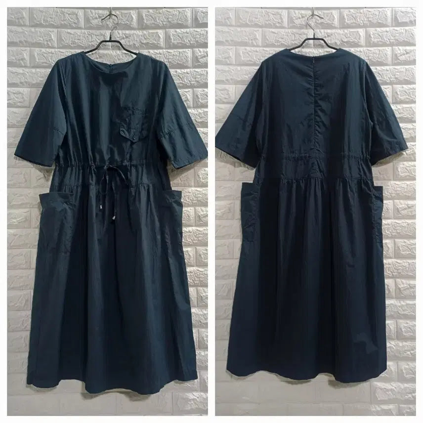 [BUNJANG] Pocket Crinkle Long Dress / 포켓 바스락 롱원피스