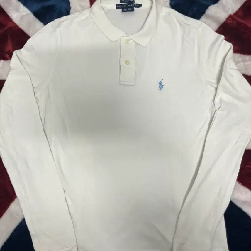 [BUNJANG] Polo Ralph Lauren White Long Sleeve Polo Shirt L / 랄프로렌 긴팔 카라티 L 정품