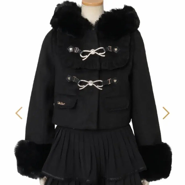 [BUNJANG] LIZLISA Bijou Short Coat Black / 급전) 리즈리사 비쥬 숏코트 블랙 22.0