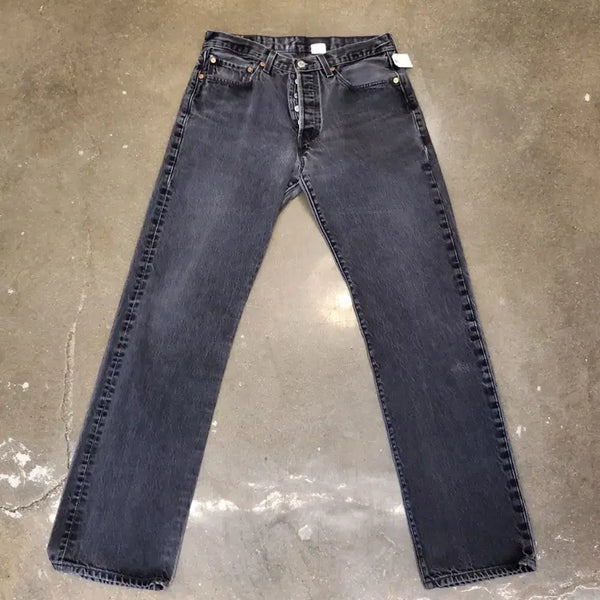 [BUNJANG] Levi's 501 Black Denim Pants / 리바이스 501 블랙진 데님 팬츠