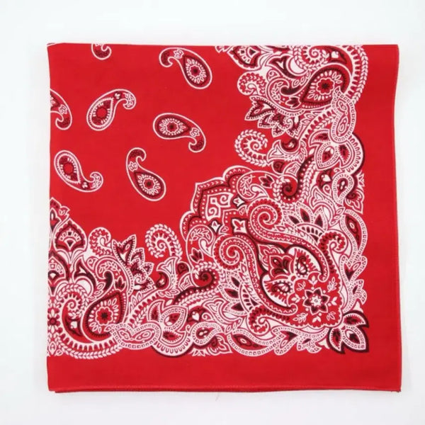 [BUNJANG] Red Paisley Bandana / 빨간색 페이즐리 반다나