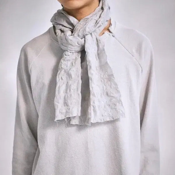 [BUNJANG] Haechingroom Crinkle Scarf Grey / 해칭룸 크링클 스카프 그레이