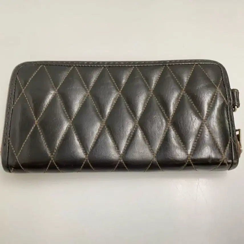 [BUNJANG] Toyo's McCoy Diamond Quilting Long Wallet / 토이즈 맥코이 다이아 퀼팅 장지갑