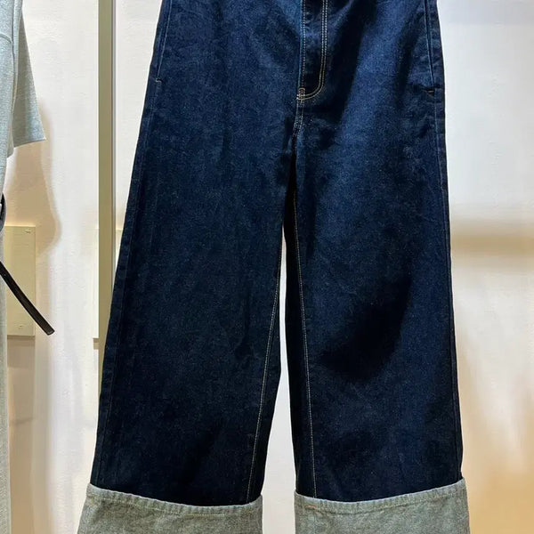 [BUNJANG] GU Roll-Up Denim Jeans / gu 롤업데님