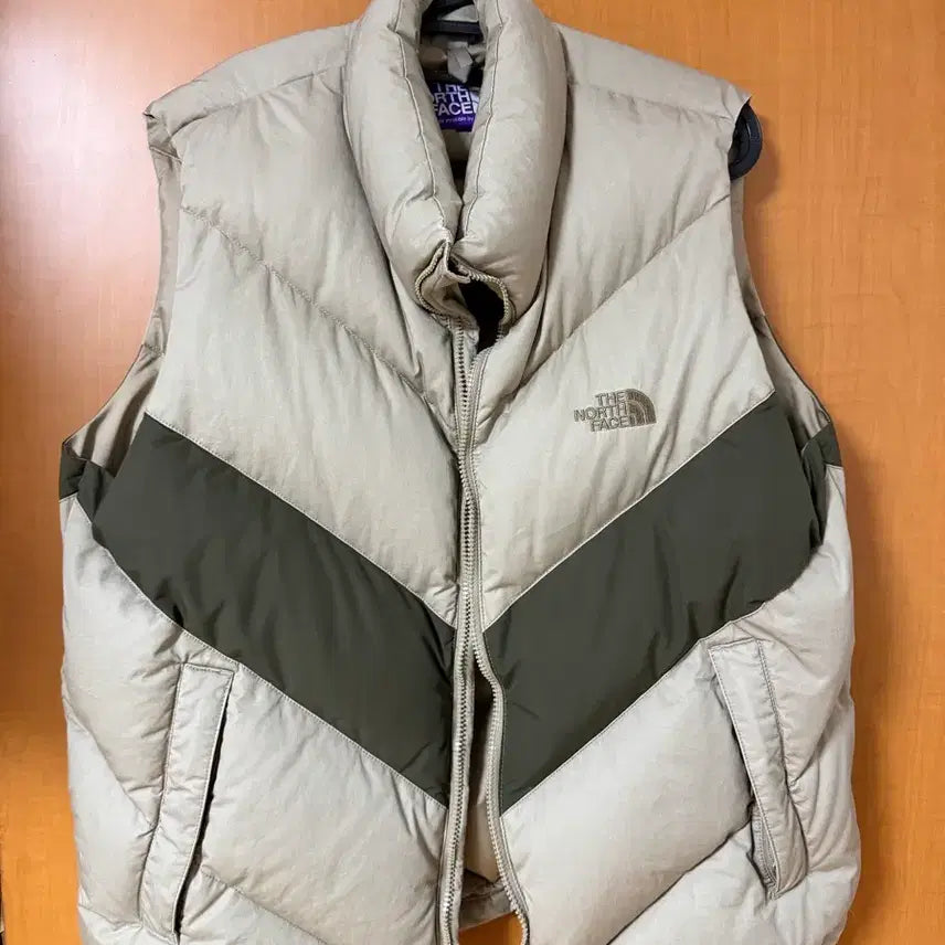[BUNJANG] The North Face Purple Label Padded Vest Beige/Khaki XL / 노스페이스 퍼플라벨 패딩조끼 XL