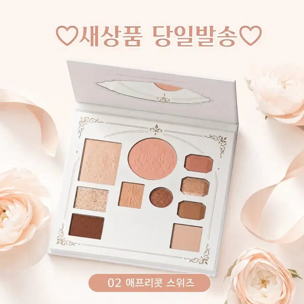 [BUNJANG] THREEPPY Apricot Sweets Eyeshadow Palette / 02 애프리콧 스위츠) THREEPPY 쓰리피 아이섀도우 팔레트 거울