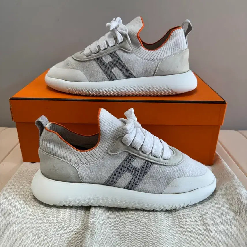 [BUNJANG] Hermes Crew Sneakers / 38.5/250)에르메스 크루 스니커즈