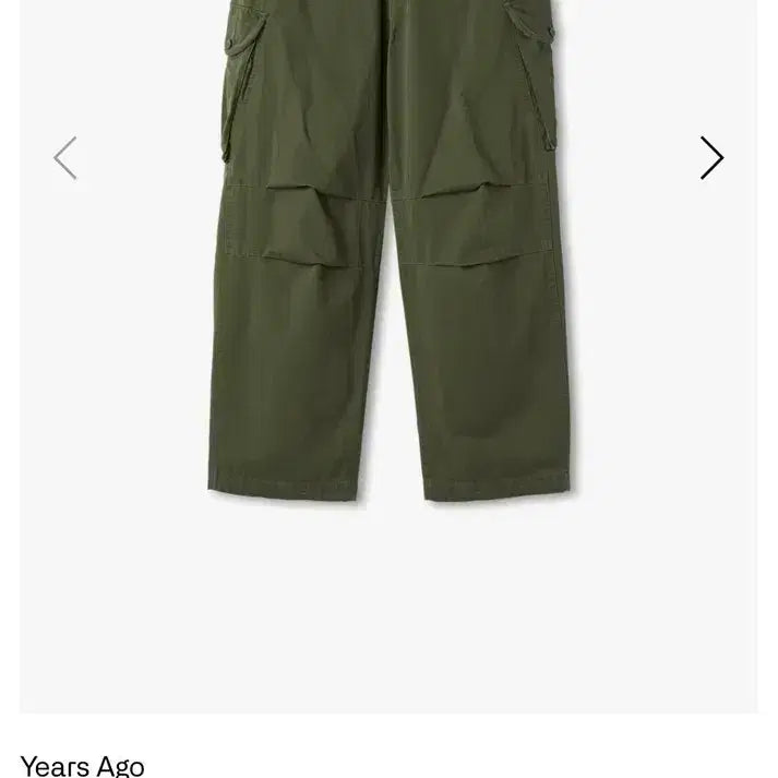 [BUNJANG] Yearsago M-74 Washed Cargo Pants Moss Green / [3] 이얼즈어고 M-74 워시드 카고 팬츠 모스그린 yearsago