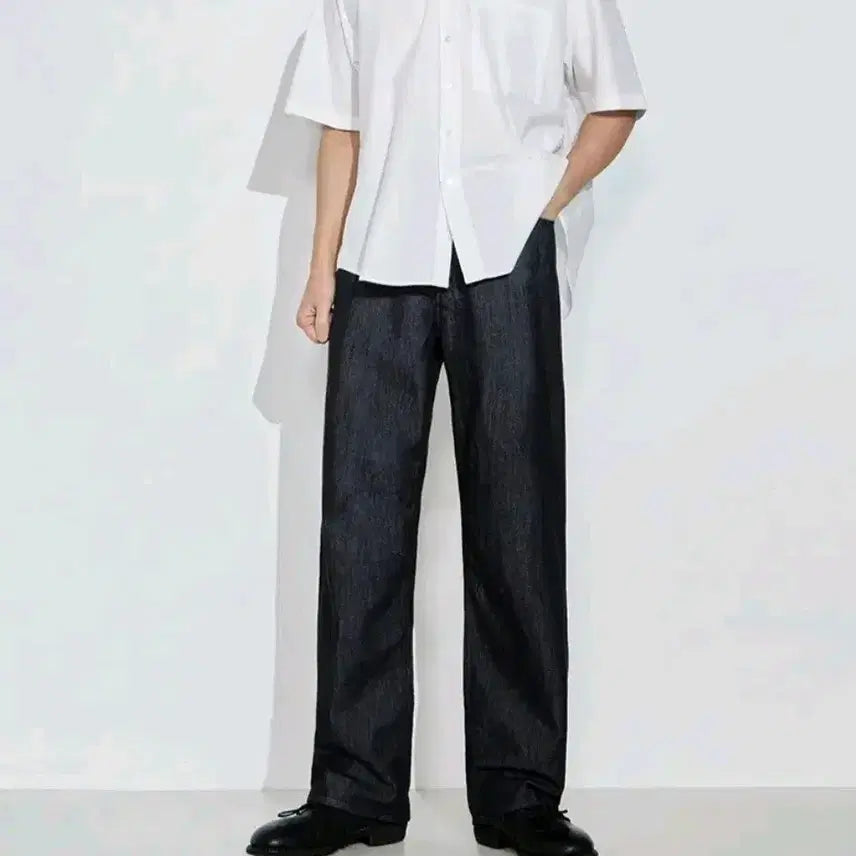[BUNJANG] Order Archive Wide Denim Pants Non-Fade (Size 30) / 무신사 오더아카이브 와이드 데님팬츠 논페이드 30