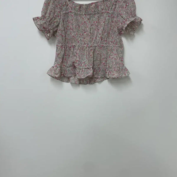 [BUNJANG] GOGOSING Flower Frill Blouse XL / gogosing 플라워 프릴 블라우스 XL