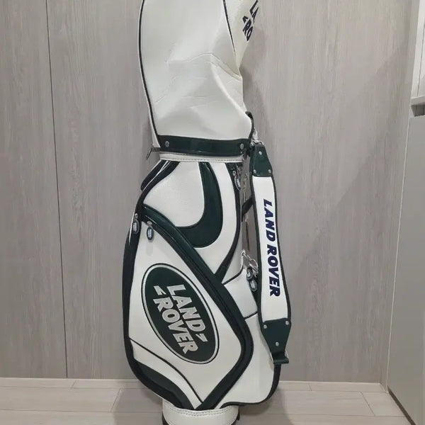 [BUNJANG] Land Rover Golf Caddy Bag White Green / 랜드로버 골프 캐디백 화이트 그린