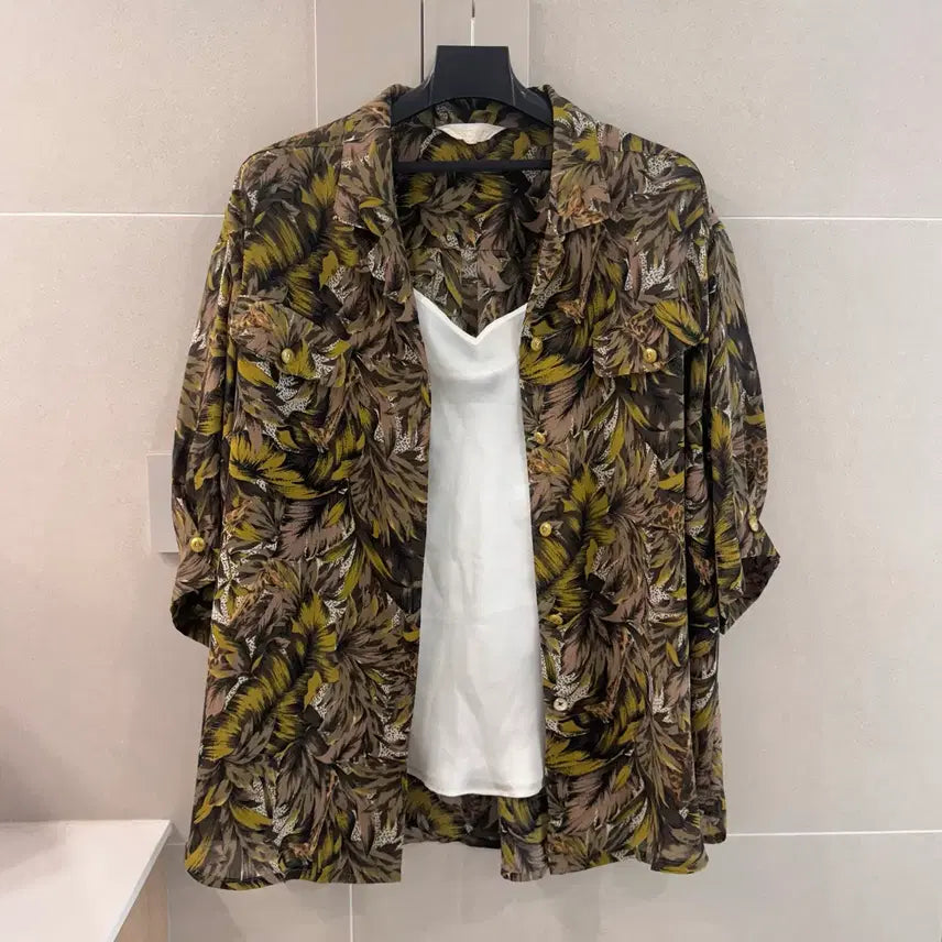 [BUNJANG] Vintage Pattern Shirt Blouse / 빈티지 패턴 셔츠 블라우스