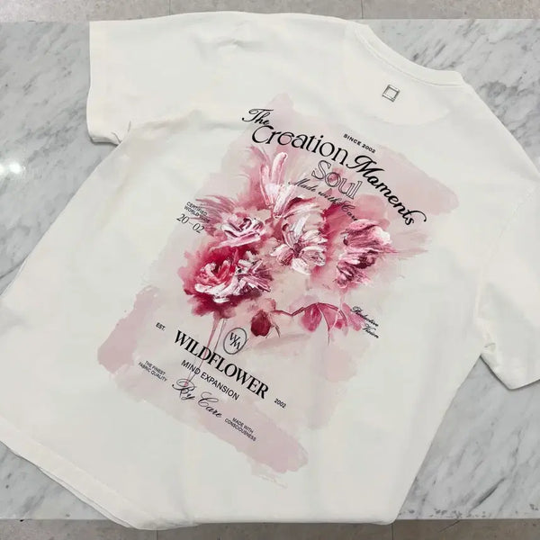 [BUNJANG] Wooyoungmi Flower T-Shirt / [정품 48] 우영미 플라워 반팔