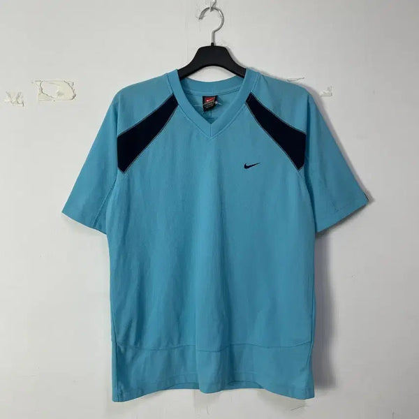 [BUNJANG] Nike V-Neck T-Shirt Blue / 나이키 V넥 반팔티 블루