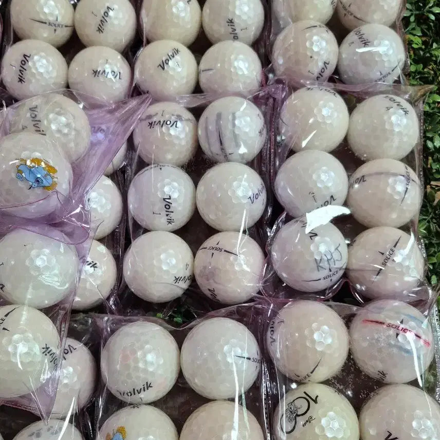 [BUNJANG] Volvik Solice Pearl White Golf Balls (80-Ball Pack) / 볼빅 솔리체 진주빛 펄 화이트 80알 로스트볼