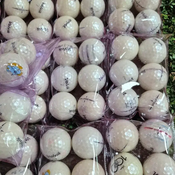 [BUNJANG] Volvik Solice Pearl White Golf Balls (80-Ball Pack) / 볼빅 솔리체 진주빛 펄 화이트 80알 로스트볼