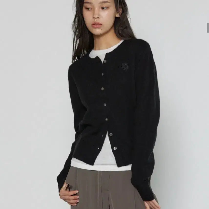[BUNJANG] Michiko London Basic Wool Knit Cardigan Black / 미치코런던 베이직 울니트 가디건 블랙