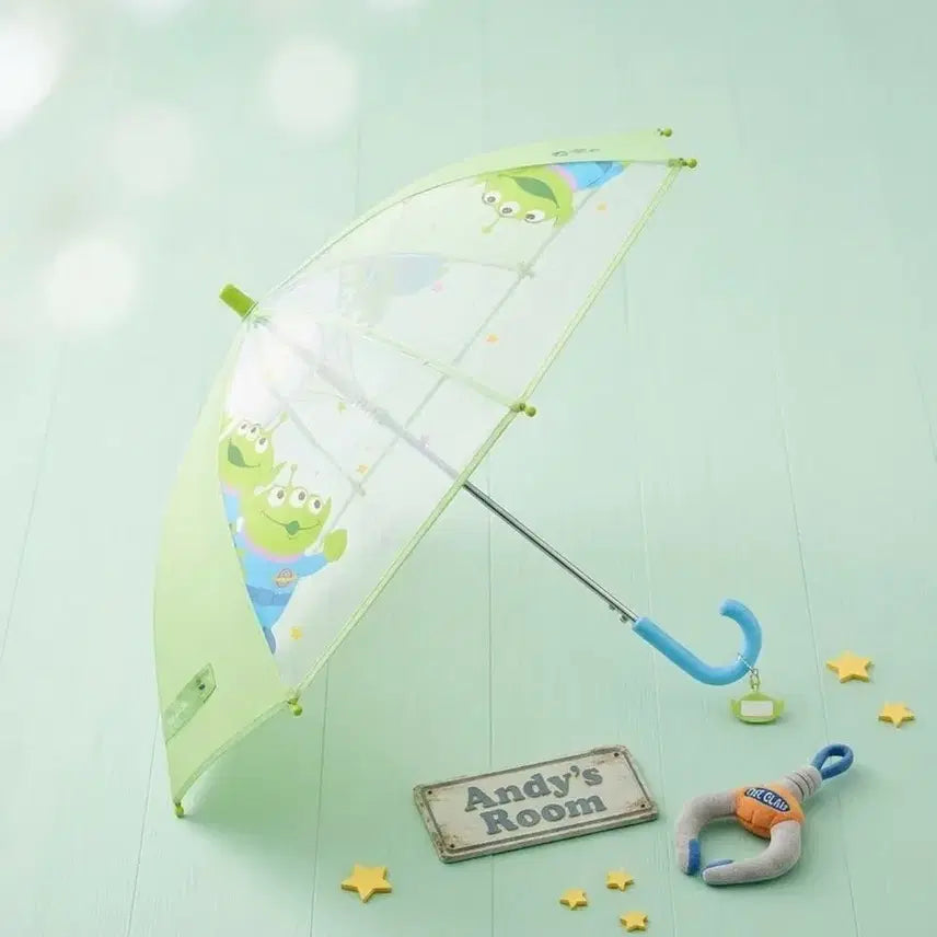 [BUNJANG] Starbucks Toy Story Alien Transparent Automatic Umbrella / 스타벅스 토이 스토리 알린 비닐 우산 자동 손잡이 투명