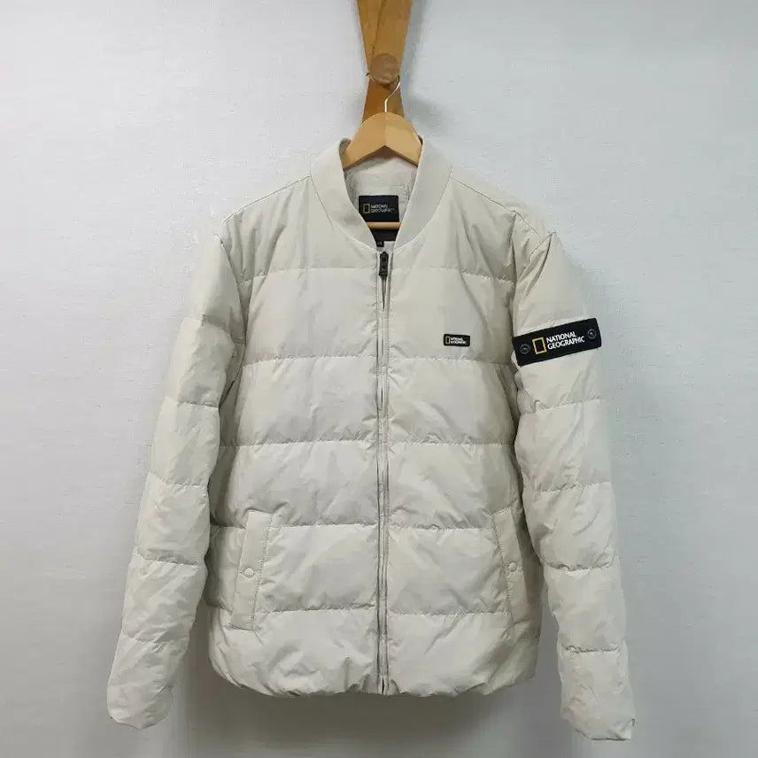[BUNJANG] National Geographic Lightweight Down Jacket Ivory XXL/110 / [xxl/110] 내셔널지오그래픽 경량패딩 아이보리