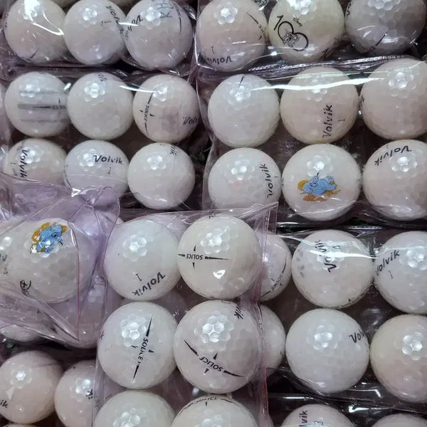 [BUNJANG] Volvik Solice Pearl White Lost Golf Balls (80 pcs) / 볼빅 솔리체 진주빛 펄 화이트 로스트볼 80. 필드용