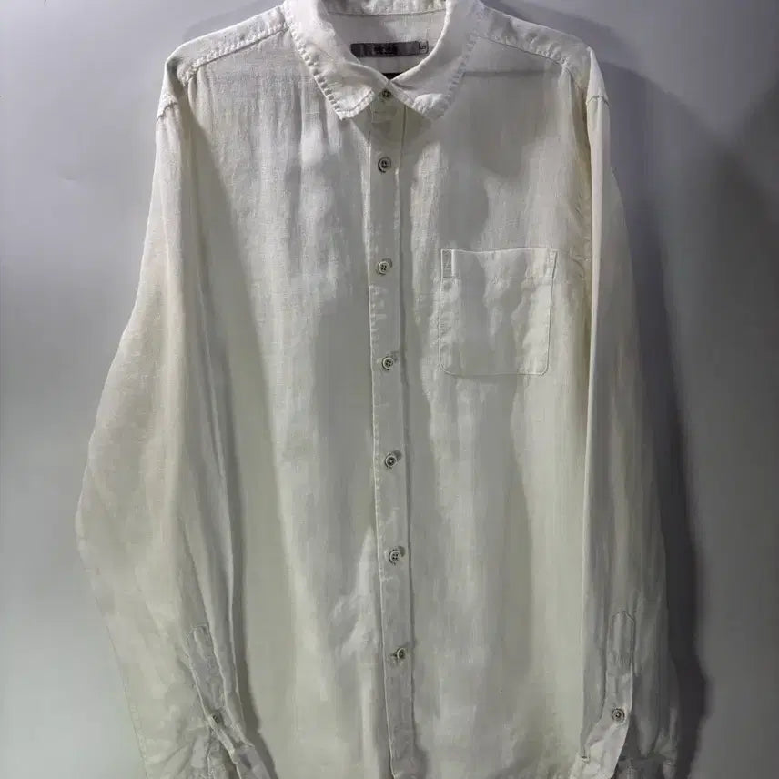 [BUNJANG] Series Crosley Linen Shirt (Ivory/White) / (L) 시리즈 린넨 화이트 셔츠 3.9