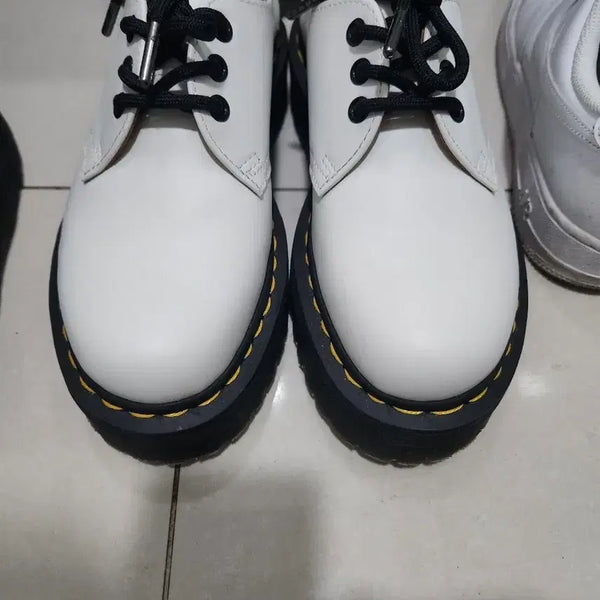[BUNJANG] Dr. Martens 1461 White Quad Shoes UK 5 / 새상품급)닥터마틴 화이트 쿼드 1461 uk5