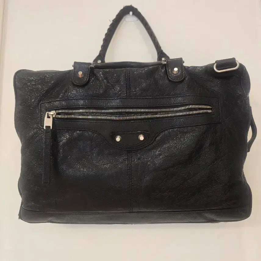 [BUNJANG] Balenciaga Agneau Classic Silver Weekend Bag / 발렌시아가 아뇨 위켄더(Agneau Classic Silver)