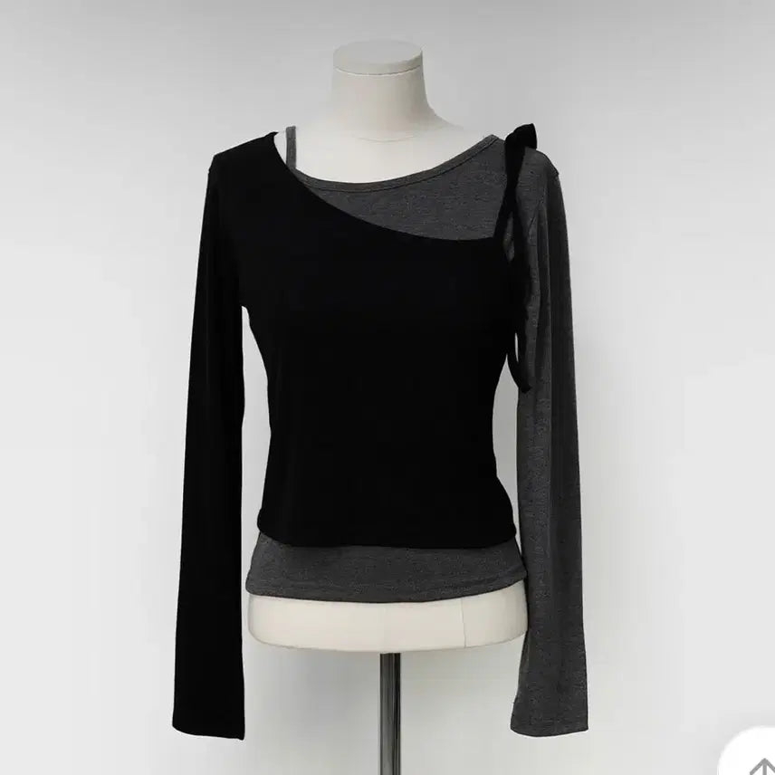 [BUNJANG] Binary One Pohy Layered T-Shirt / 바이너리원) 포히 레이어드 티셔츠