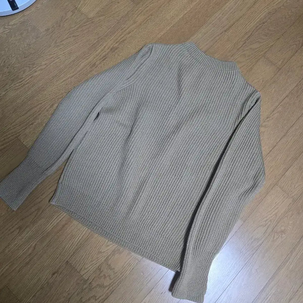 [BUNJANG] Andersen-Andersen Navy Crewneck Heavyweight Knit Camel S / 안데르센 안데르센 네이비 크루넥 Camel S