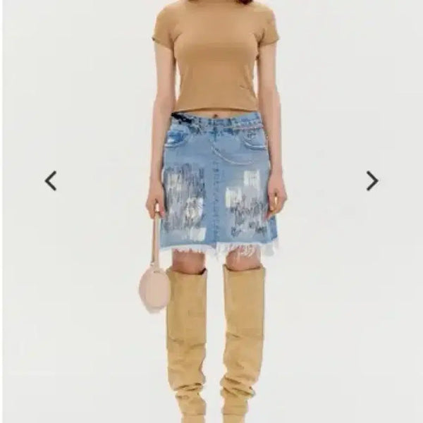 [BUNJANG] TheOpen Product Denim Skirt / 더오픈프로덕트 (오픈와이와이) 데님 스커트