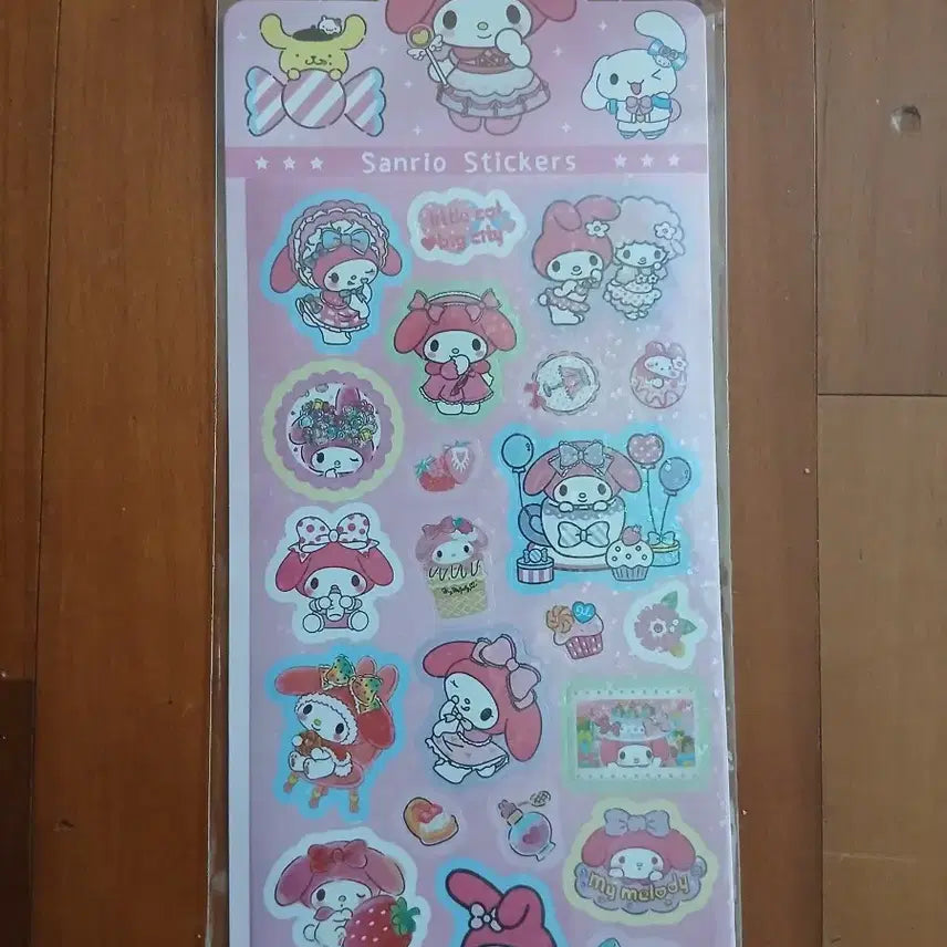 [BUNJANG] Sanrio My Melody & Kuromi Sticker Set / 산리오 마이멜로디 쿠로미 스티커 총 세트