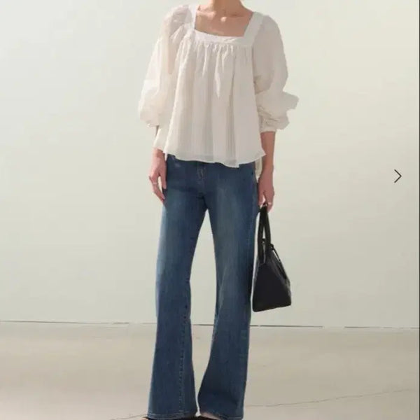 [BUNJANG] SIE Ruffled Cotton Blouse / SIE 시에 러플 코튼 블라우스